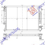 HLADNJAK MOTORA 2.7I 24v - 2.5TDi (MAN) (63x45x30) (NRF)