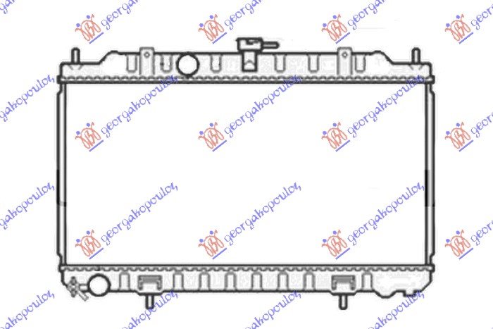 HLADNJAK MOTORA 1.5/1.8 (360x690) (JAPAN) (GORNJI OTVORI NOSACA VENTILATORA 400mm) (KOYO)