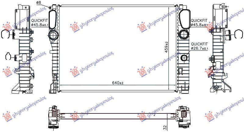 HLADNJAK MOTORA 3.0 DIZEL - 5.5 BENZIN (MAN/AUTO) (640x459) (NISSENS)