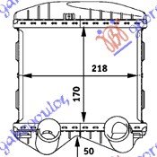 HLADNJAK INTERCOOLER BENZIN (170x218x50)