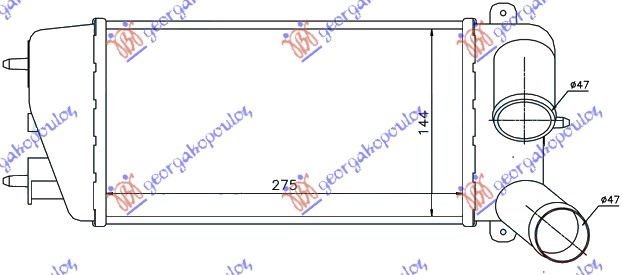 HLADNJAK INTER.1.4HDi (275x147x64)