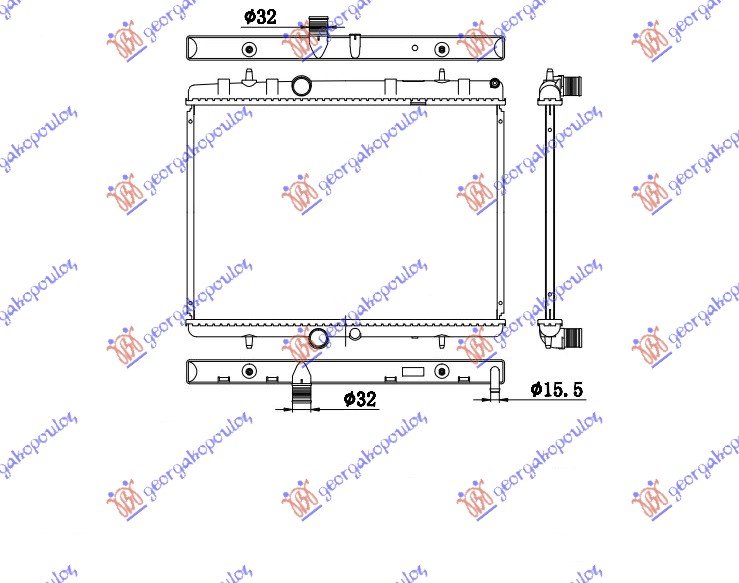 HLADNJAK MOTORA BENZIN/DIZEL (38x55x2.6)