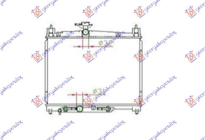 HLADNJAK MOTORA 1.0i 16V Vti (AUTO) (35x49) (KOYO)