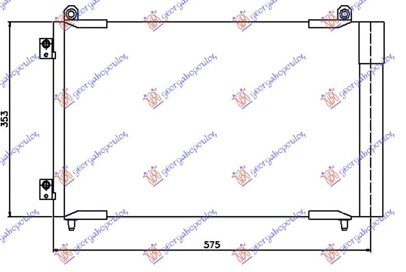 HLAD KLIME 1.6 HDi DIZEL (530x350x16)