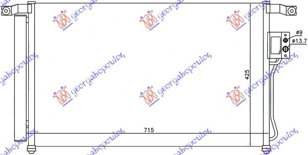 HLAD KLIME 2.7 i24V-2.2 CRDi (67.5x42.5)