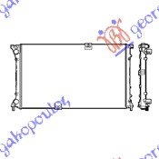 HLADNJAK MOTORA 2.5 DTi DIZEL (780x450x26) CREVO LEVO (NRF)