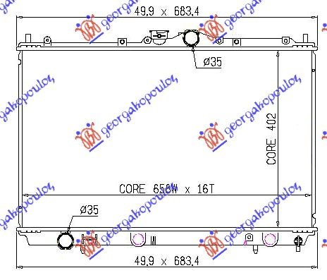 HLAD MOTORA1.3-1.6-1.8 BENZ(40.2x66.5x16