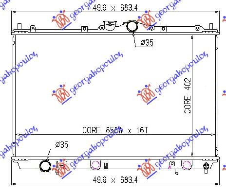 HLAD MOTORA1.3-1.6-1.8 BENZ(40.2x66.5x16