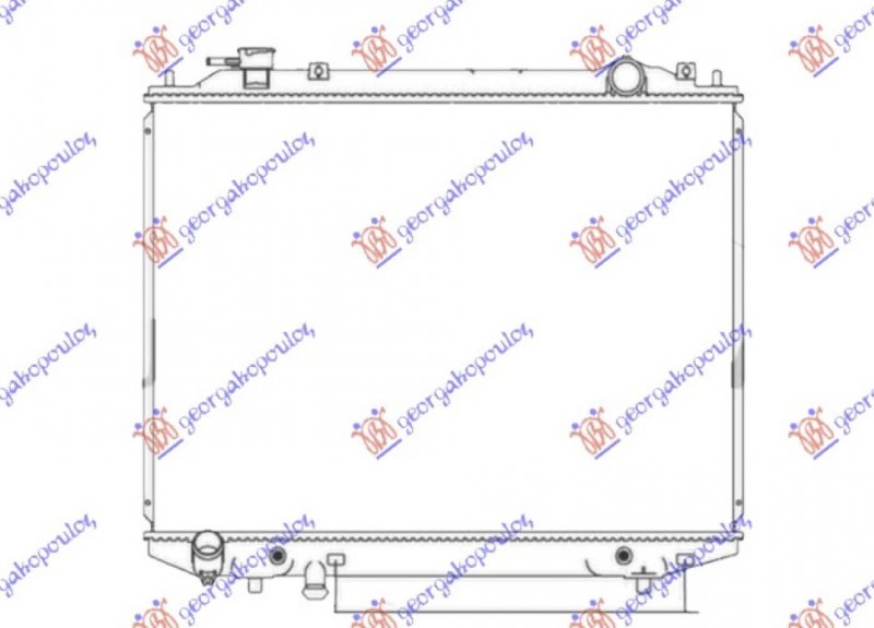 HLADNJAK MOTORA 2.5/3.0 TDCi DIZEL (AUTO) (450x635) (KOYO)
