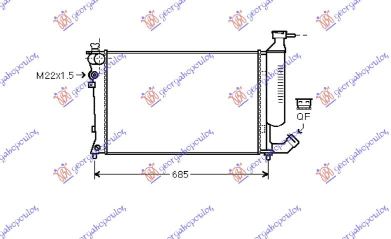 HLAD 1.8i-2.0i 16V (61x37.8)SA ZASTITOM