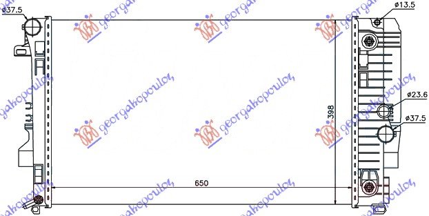 HLADNJAK MOTORA BENZIN-DIZEL (AUTO) (65x39.8) (VALEO)