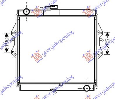 HLADNJAK MOTORA 3.0 T.DIZEL (550x525x36) (KOYO)