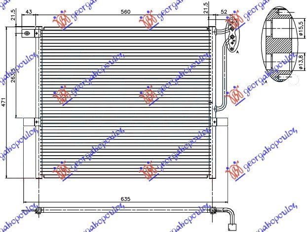 HLAD KLIME 2.0-2.5-3.0 BENZ (52.5x47.2)