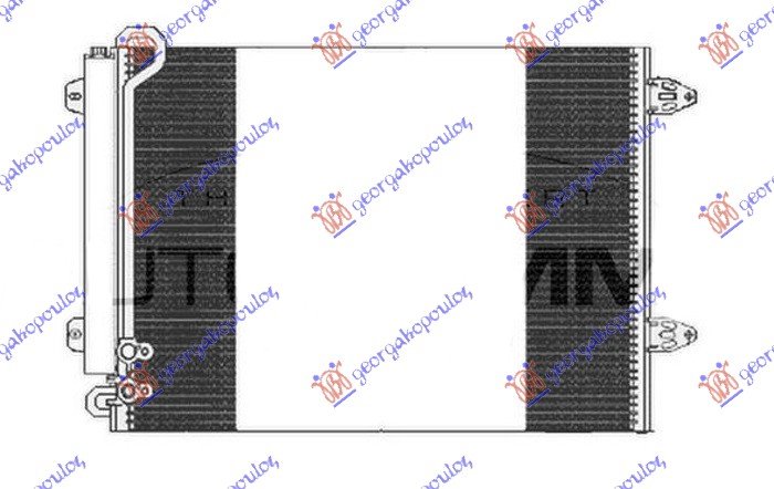 HLADNJAK KLIME 1.6 16v Fsi/2.0 FSi BENZIN - 1.6/1.9/2.0 TDi DIZEL (570x430x16) (NRF)
