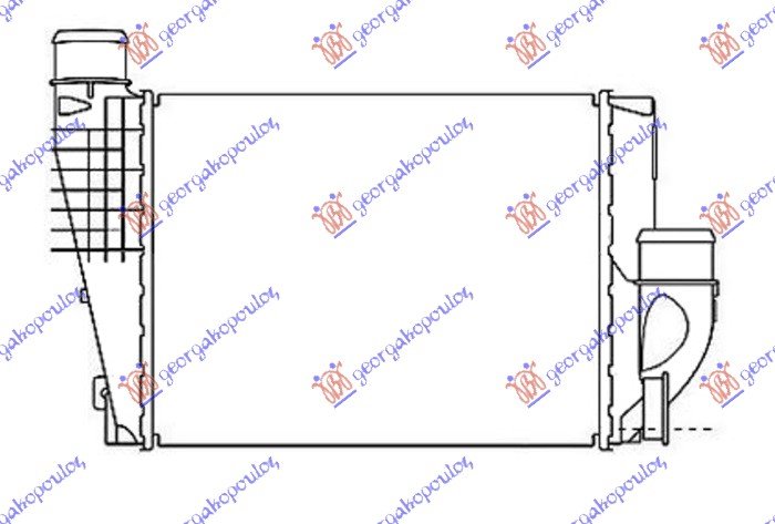 HLADNJAK INTERKULERA 1.6/2.0 HDI-BlueHDI DIZEL (300x250x50) (VALEO)
