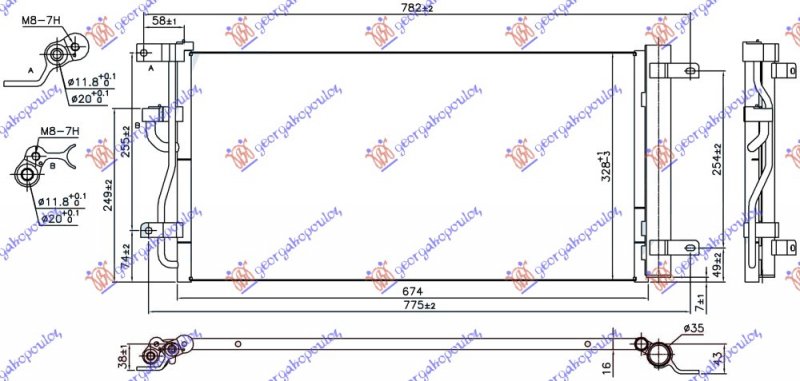 HLAD.KLIME 2.2 CDTi (64x32.8x1.6) 10-