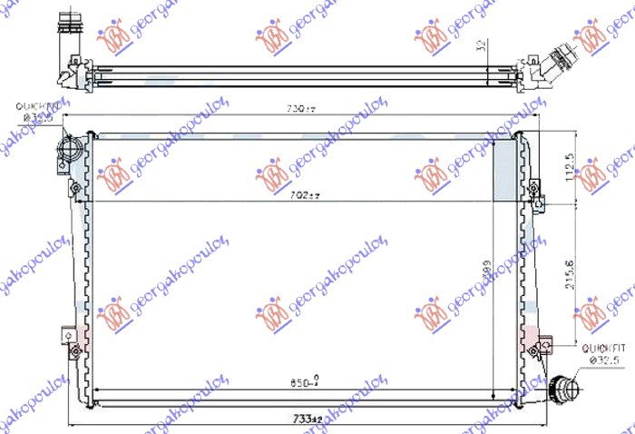 HLAD MOTORA 1.9-2.0TDi MAN/AUT (65x44)