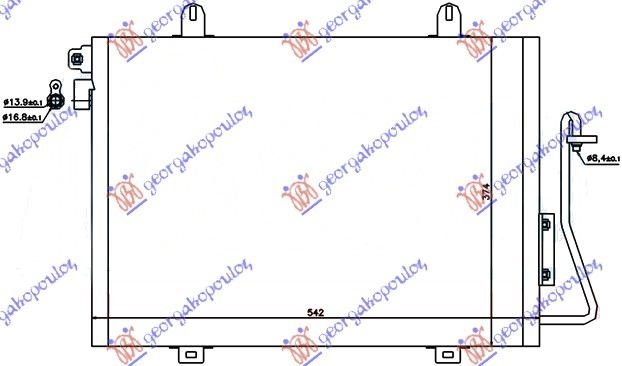 HLAD KLIME 1.4i 8V-1.6 8V -08 (51x38x1.6