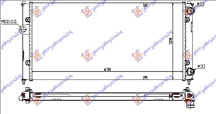 HLAD MOTORA 1.6 8V-1.8 16V-2.0 (63x32)