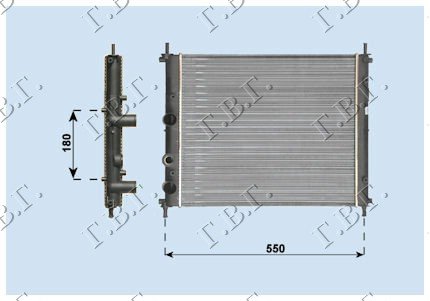 HLAD MOT. 1.6i +/- A/C(47.5x41)TIP VALEO