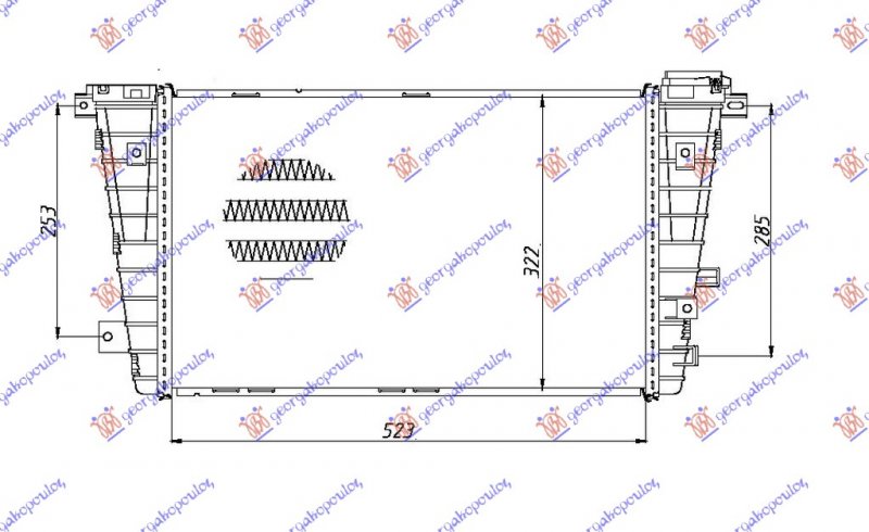 HLAD INTERCOOLER 1.3-1.9 CDTi (52x32x27)