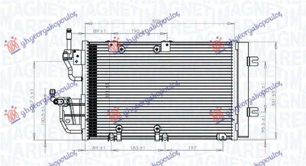 HLADNJAK KLIME 1.3-1.7-1.9 CDTi-2.0 OPC (495x300) (MARELLI)