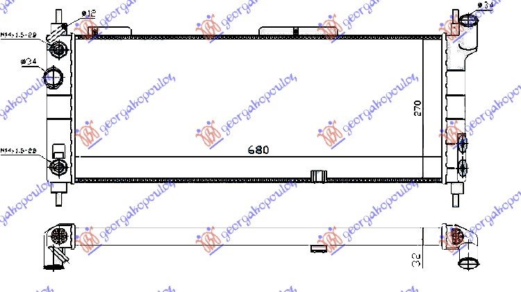 HLAD.MOT.1.4-1.6+A/C (68x28) AUTOM