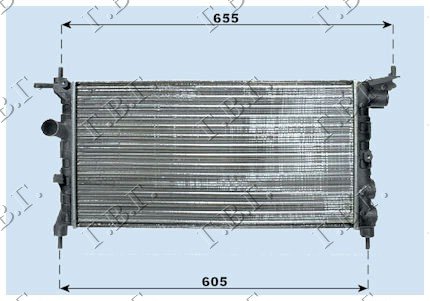 HLADNJAK MOTORA 1.2-1.4 -A/C (53x28)