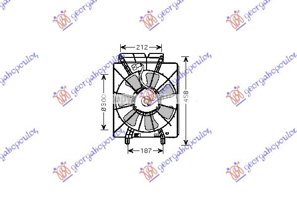 VENTILATOR A/C KOMPLET 2.0 BENZIN