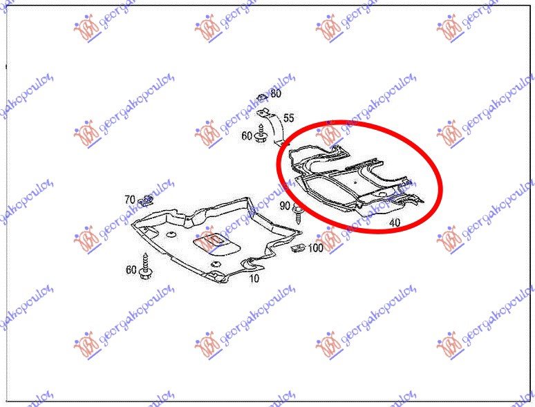 ZASTITA MOTORA ISPOD ALTERN.BENZIN/DIZEL