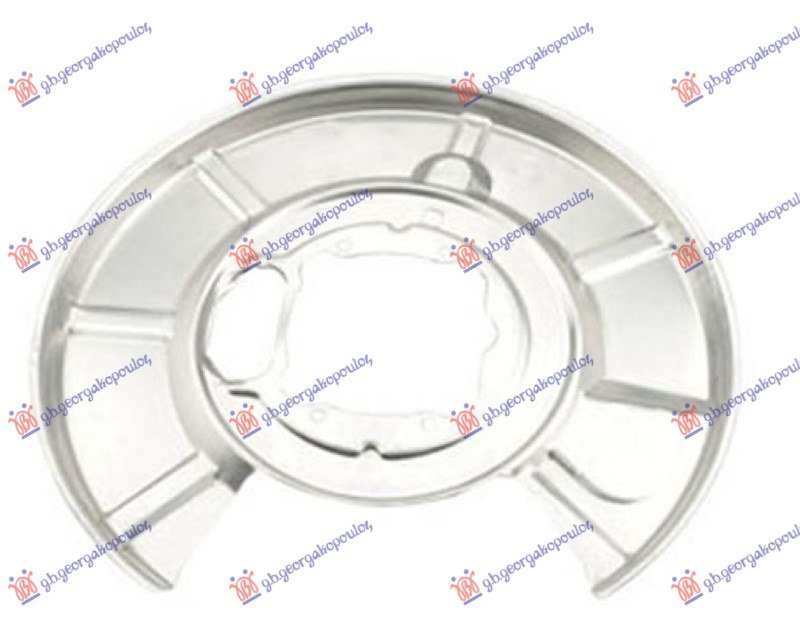 ZASTITA ZADNJEG KOCIONOG DISKA (PRECNIK ZASTITE 370/105mm) (PRECNIK DISKA 320mm) ALUMINIJUM