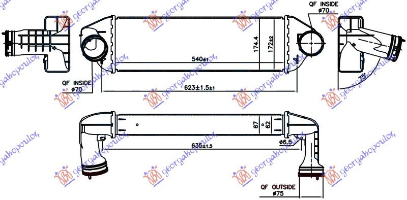 HLAD. INTERC. 3.0 sd/xDrive (540x172x67)