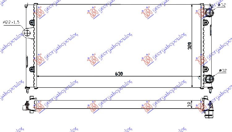 HLAD MOTORA 1.6-1.8-2.0i8V-1.9TDi(63x32)