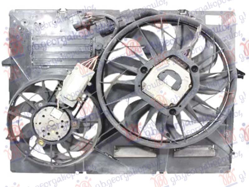 VENTILATOR KOMPLET DUPLI 3.0 DIZEL (600W) (300W)