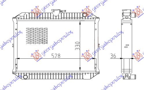 HLADNJAK MOTORA 1.5 BENZIN (33x54.5x36)