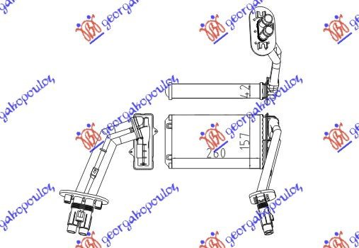 GREJAC KABINE(M)(260x157x42)VALEO TIP