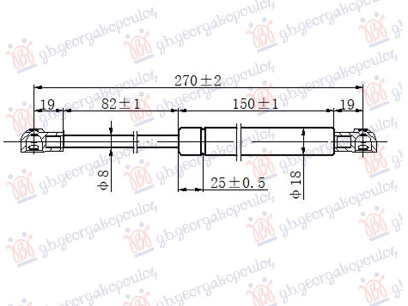 AMORTIZER GEPEK VRATA (270L-380N)