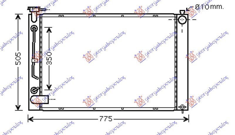 HLADNJAK (RX300) 3.0i 24V(67x49x22) M/A