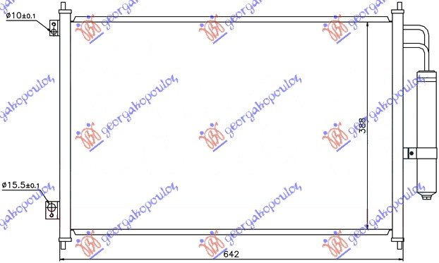 HLADNJAK KLIME 07- BENZIN-DIZEL (61x39)