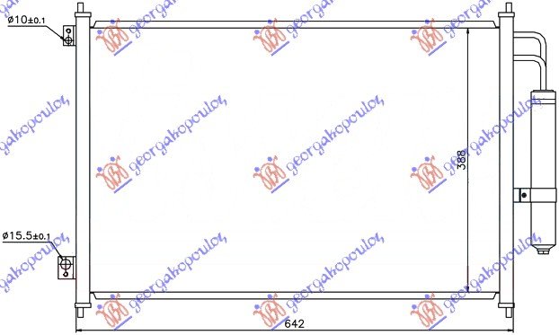 HLADNJAK KLIME 07- BENZIN-DIZEL (61x39)