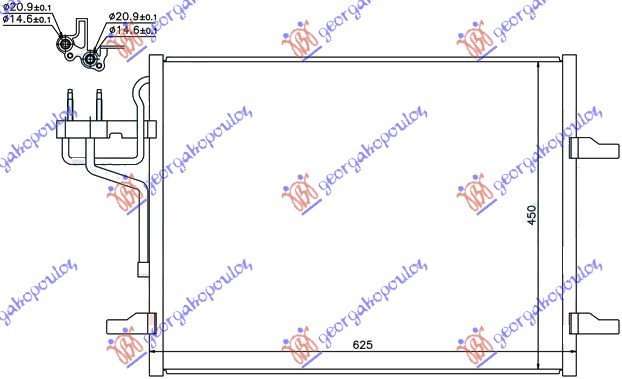 HLAD KLIME 2.0 TDCi-2.5i TURBO(58.6x47)