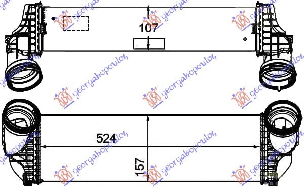 HLAD INTERC.3.5i-3.0 TD (158x524x105)