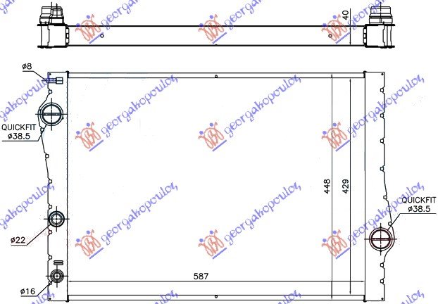 HLADNJAK 3.0i-24V-3.0 T.D(58.9x44x38)