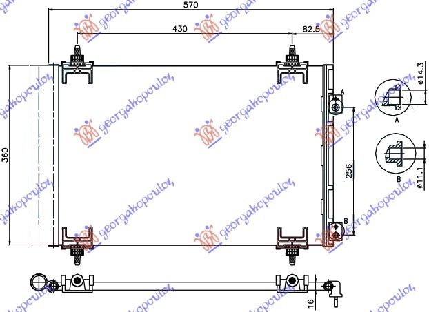 HLAD KLIME BZ/DS(53.5x36x1.2)SA PREDNJE