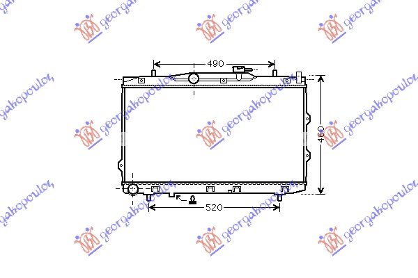 HLAD 1.6I-2.0 I 16V +/-A/C(37.5x67x26)-0