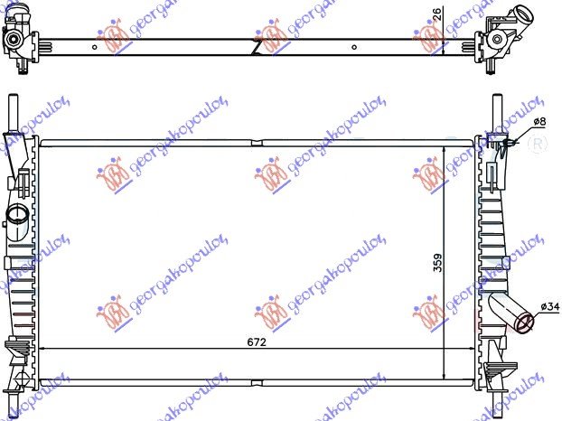 HLAD MOTORA 2.0 TDi +/- A/C (67x38x26)