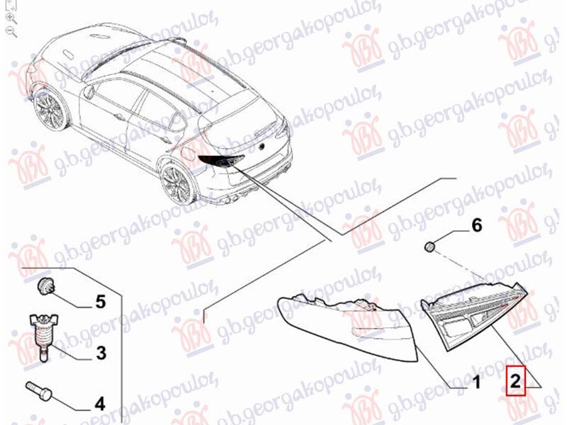 STOP LAMPA UNUTRASNJA LED (ORIGINALNI)