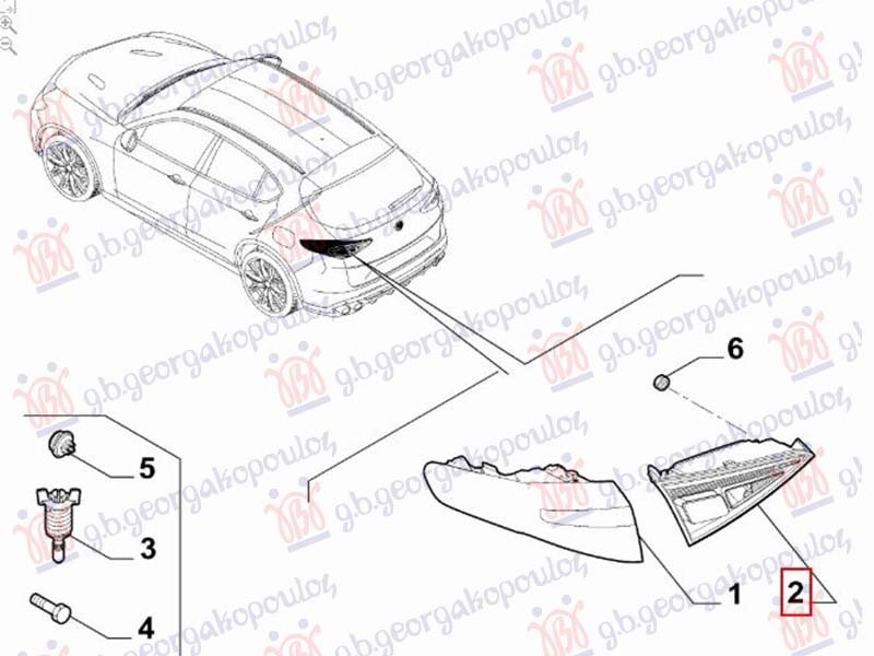 STOP LAMPA UNUTRASNJA LED (ORIGINALNI)
