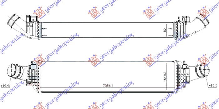 HL.INTERC. 3.0DIZEL 710x160x80 CEVI 66mm