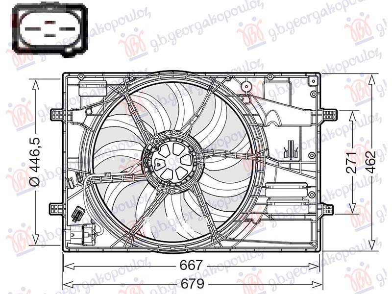 VENTILATOR 2.0 DIZEL - 1.4/1.5/2.0 BENZIN/HIBRID